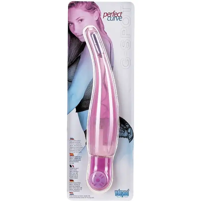 Розовый вибромассажёр PERFECT CURVE - 16 см. Фотография 2.