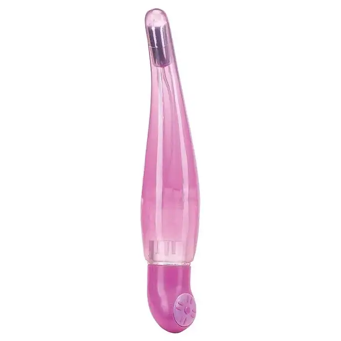 Розовый вибромассажёр PERFECT CURVE - 16 см