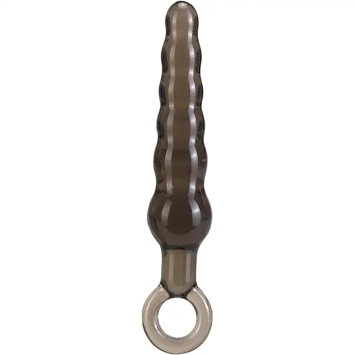 Дымчатая фигурная анальная ёлочка ANAL STICK - 14 см