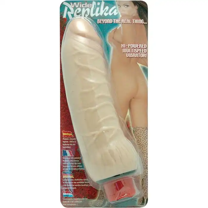 Реалистичный вибромассажер с мощной вибрацией WIDE REPLIKA VIBE - 16 см. Фотография 2.