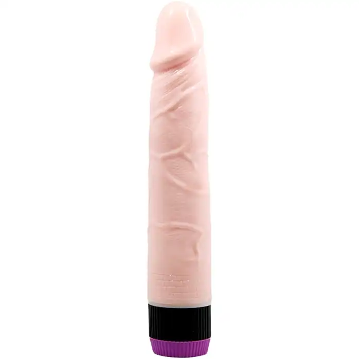 Ярко-розовый вибратор-реалистик - 22,5 см
