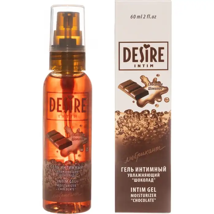 Интимный гель-лубрикант DESIRE с ароматом шоколада - 60 мл