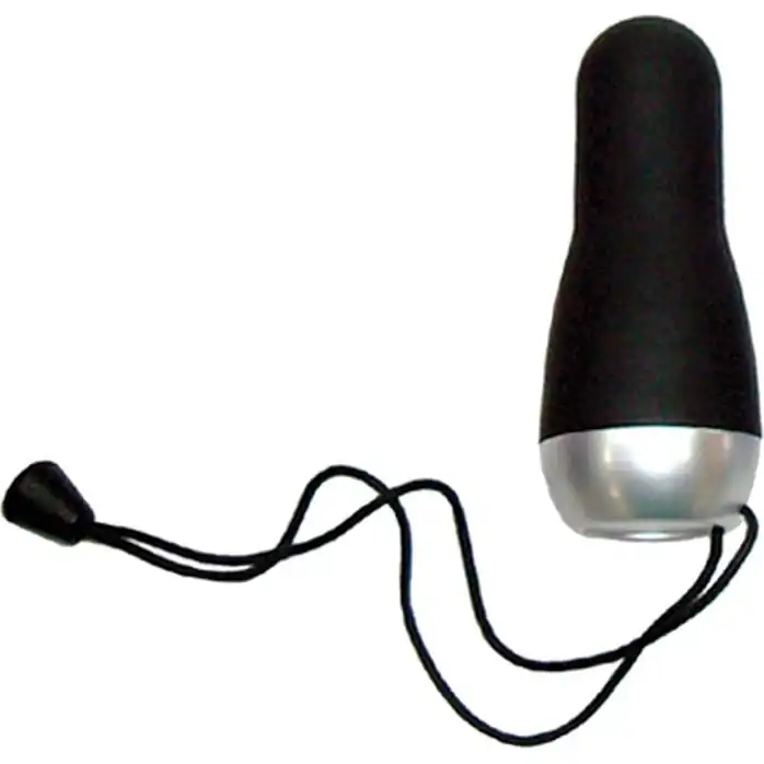 Черный водонепроницаемый мини-вибратор DISCRETION WIDE BODY BLACK - 6,5 см