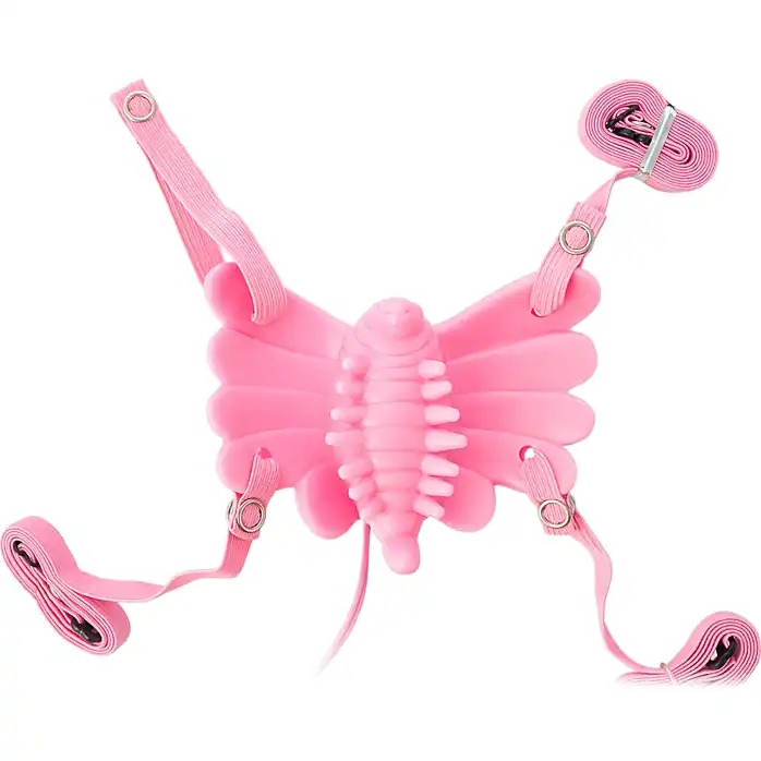 Розовый клиторальный стимулятор Sex Butterfly