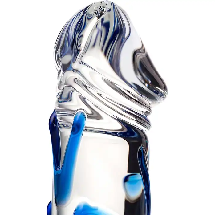 Соблазнительный стеклянный фаллос - 17 см - Sexus Glass. Фотография 6.
