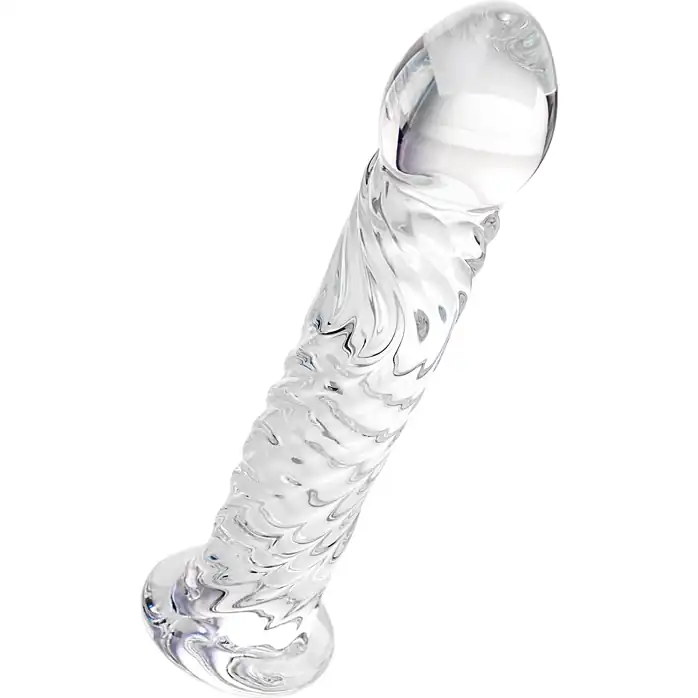 Стеклянный фаллоимитатор Волна - 17 см - Sexus Glass. Фотография 2.