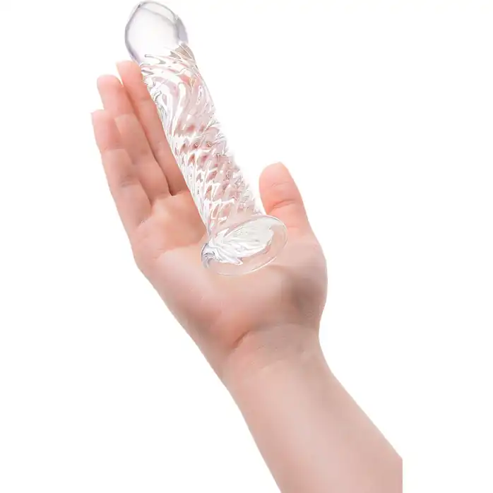 Стеклянный фаллоимитатор Волна - 17 см - Sexus Glass. Фотография 4.