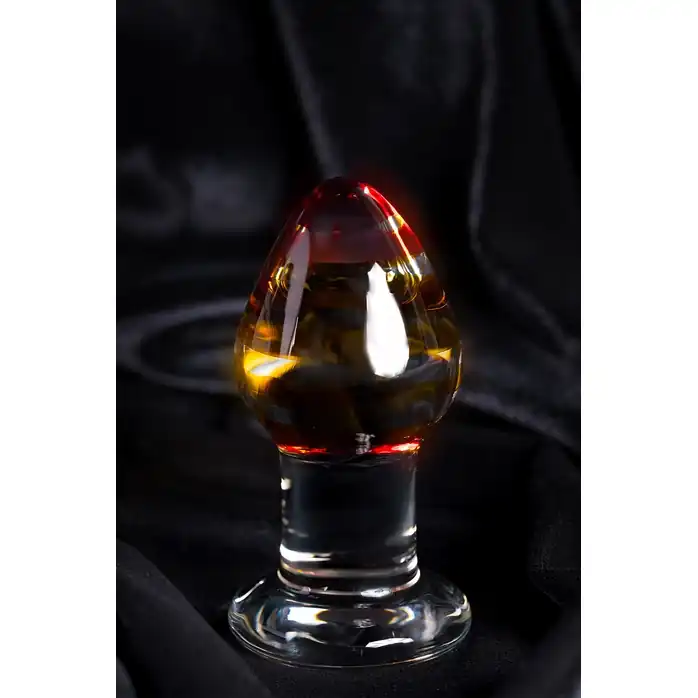 Стеклянная анальная пробка-стимулятор - 9 см - Sexus Glass. Фотография 9.