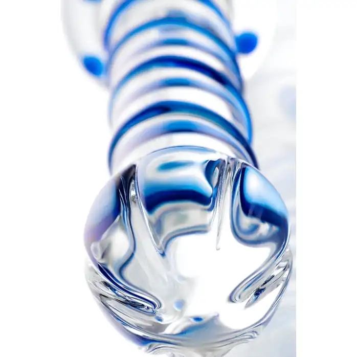 Двусторонний стеклянный фаллоимитатор - 22,5 см - Sexus Glass. Фотография 5.