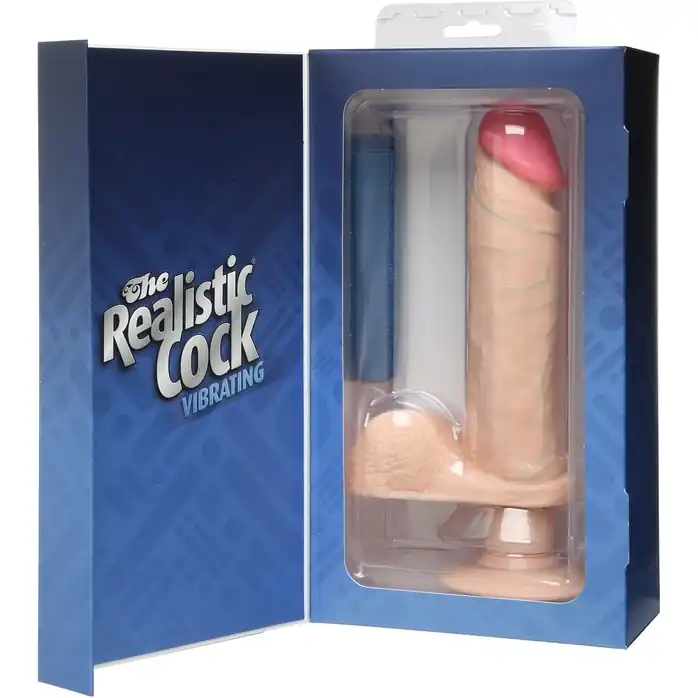 Вибромассажер реалистичной формы The Realistic Cock Vibrating 8” - 23,6 см - The Realistic Cock. Фотография 2.