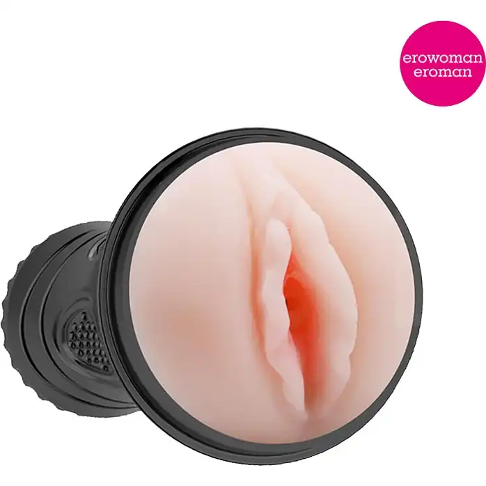 Мастурбатор-вагина в черной тубе без вибрации - EROWOMAN-EROMAN. Фотография 4.