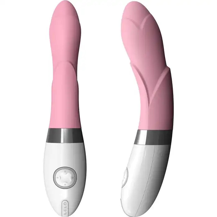 Розовый, украшенный лепестками вибратор Iris Pink - 22 см. Фотография 2.
