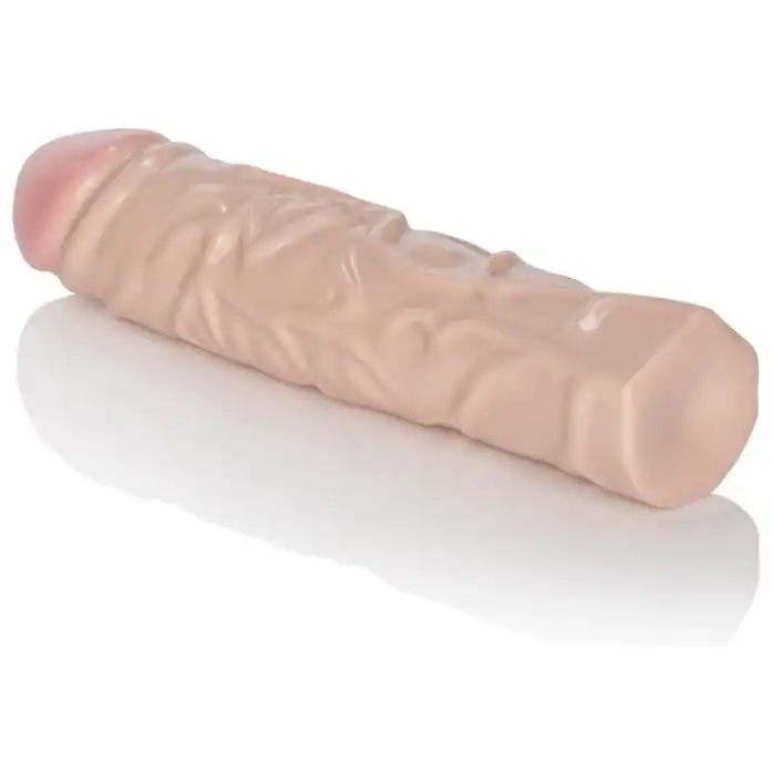 Телесный фаллоимитатор с рельефом Veined Dongs - 21 см - IvoryDuo. Фотография 5.