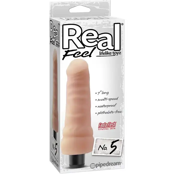 Реалистичный вибромассажер Real Feel Lifelike Toyz №5 - 17,8 см - Real Feel. Фотография 2.