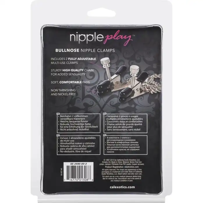 Металлические зажимы на грудь - Nipple Play. Фотография 4.