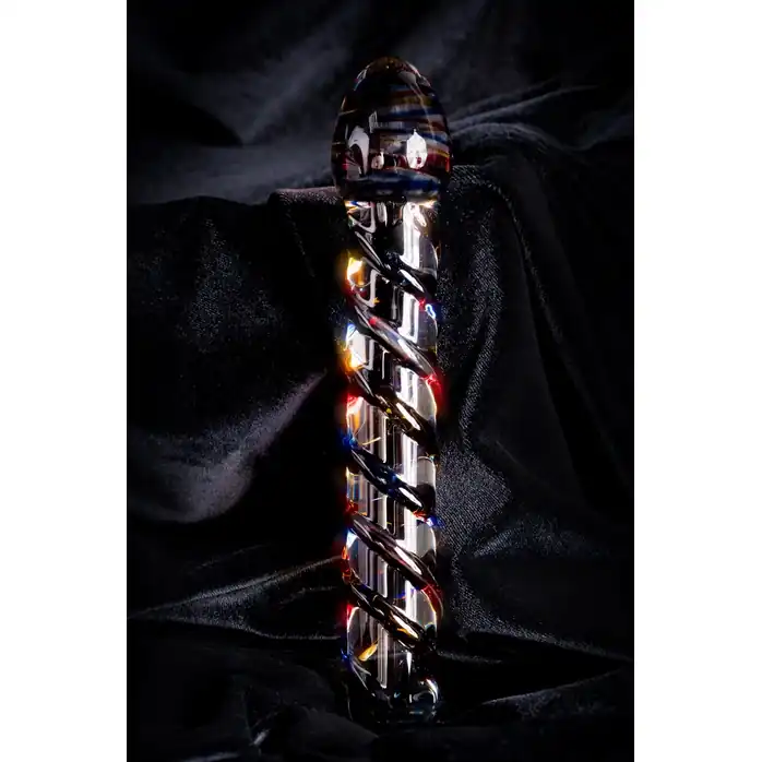 Стеклянный фаллос с гладкой головкой - 19,5 см - Sexus Glass. Фотография 9.