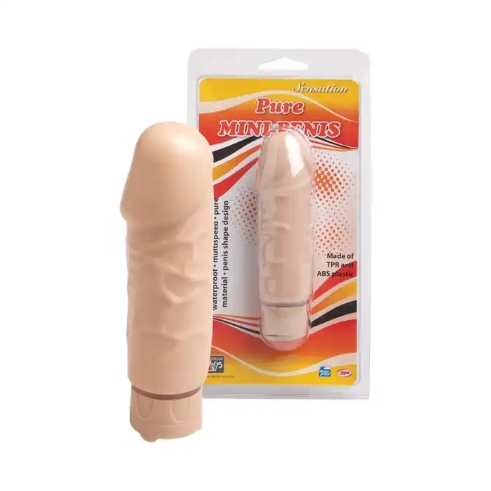 Мини-вибратор телесного цвета - 10,5 см - Sensation