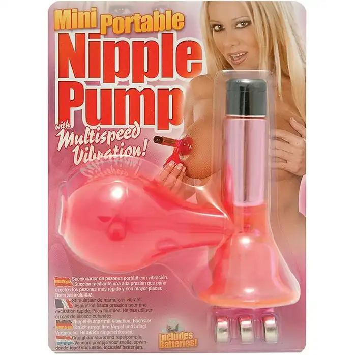 Вибропомпа для сосков MINI PORTABLE NIPPLE PUMP WITH VIBRATOR. Фотография 2.