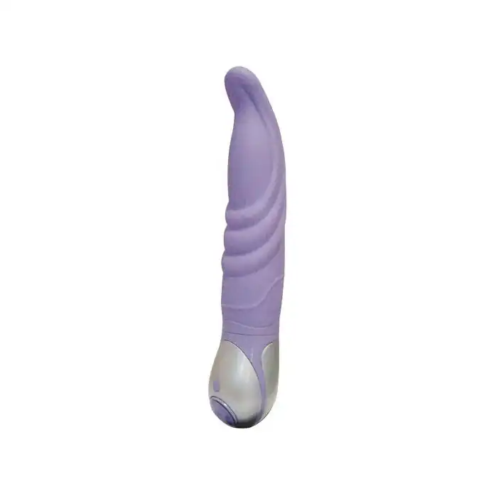 Фиолетовый вибратор Mantra из серии VIBE THERAPY - 19 см. Фотография 2.