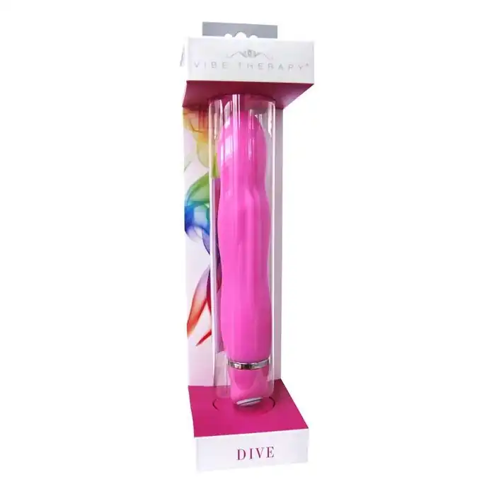 Розовый вибратор DIVE из серии VIBE THERAPY - 13 см. Фотография 2.