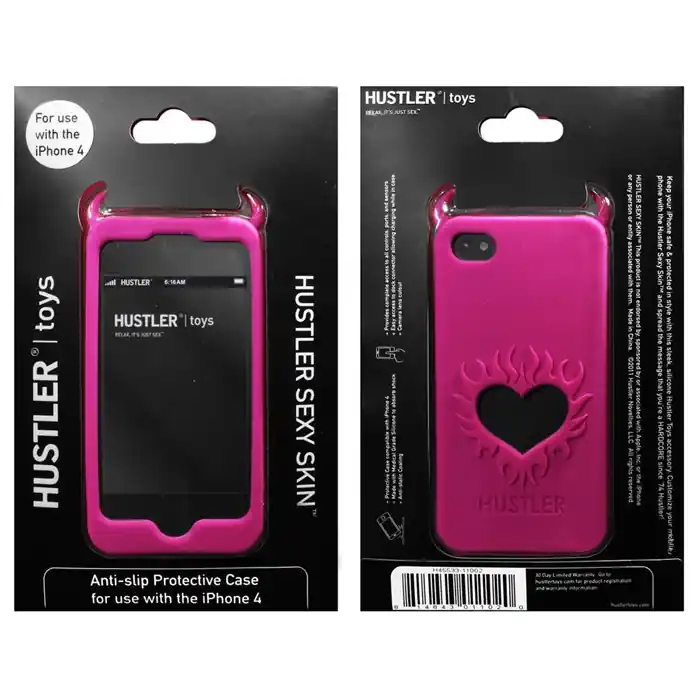 Розовый чехол HUSTLER из силикона для iPhone 4, 4S