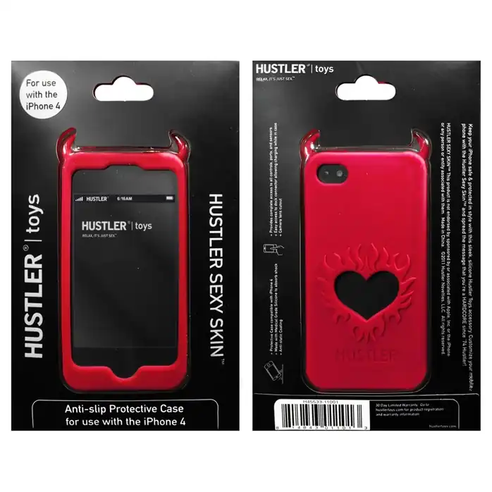 Красный чехол HUSTLER из силикона для iPhone 4, 4S