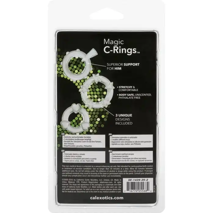 3 прозрачных эрекционных колечка MAGIC C-RINGS - Rings!. Фотография 8.