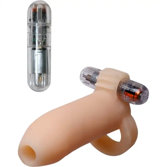 Телесная расширяющая насадка с петлей для мошонки Ready-4-Action Real Feel - Pipedream Products