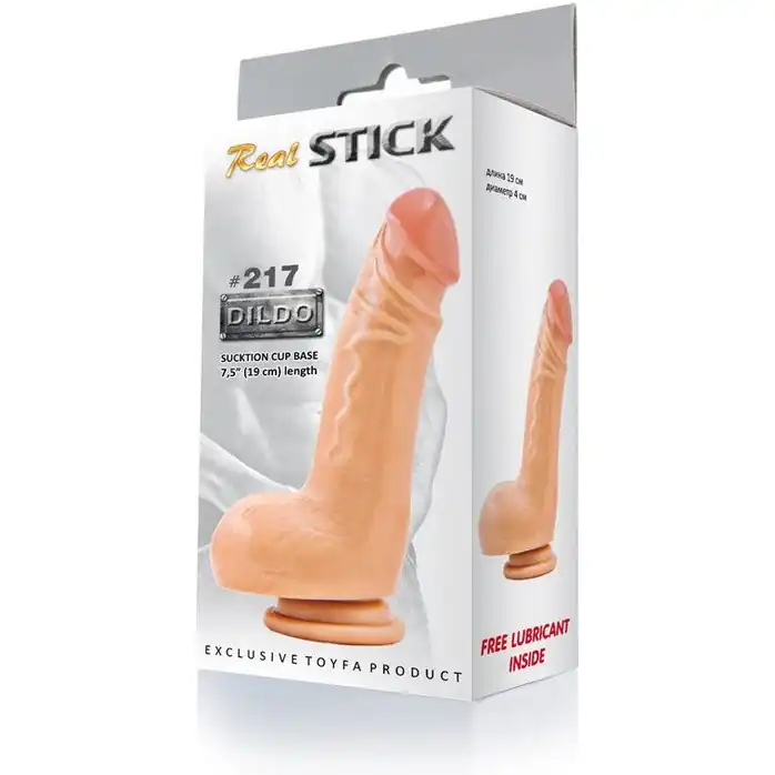 Дилдо-реалистик RealStick #217 - 19 см - RealStick. Фотография 2.