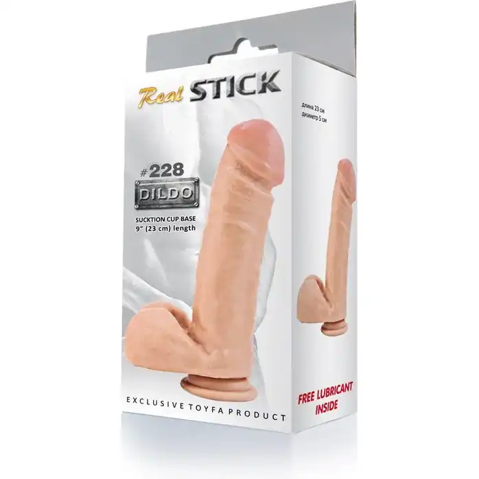 Реалистичный фаллоимитатор RealStick #228 - 23 см - RealStick. Фотография 2.