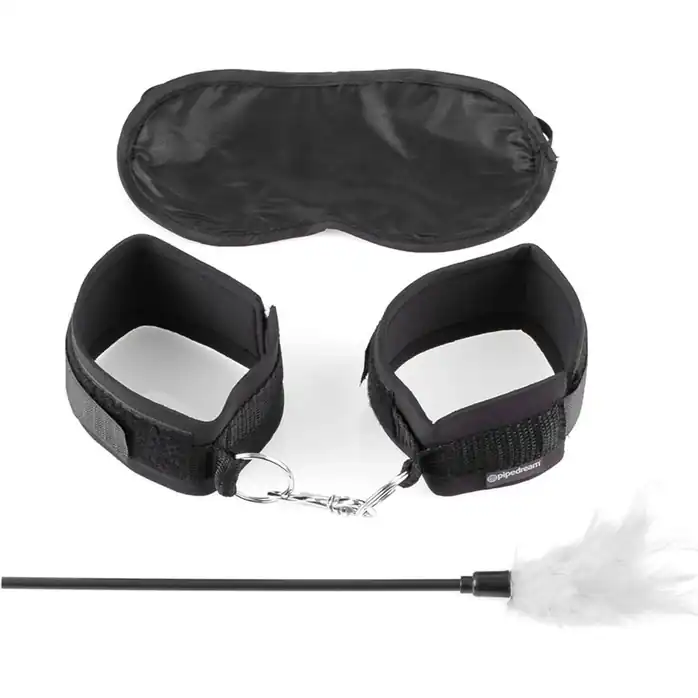 Набор фиксаций для эротических игр с перышком Sensual Seduction Kit - Fetish Fantasy Series