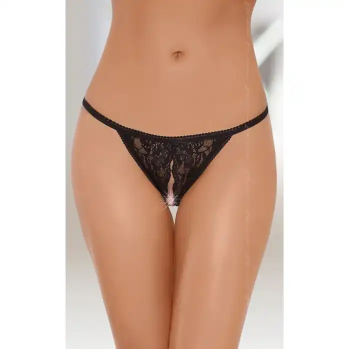 Ажурные трусики с разрезом - Pants Thongs. Фотография 2.