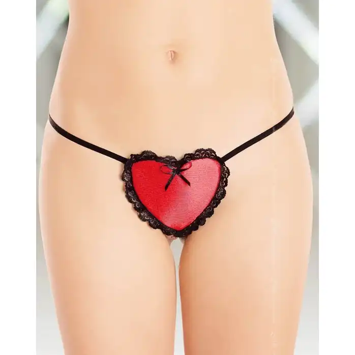 Красные трусики-сердечко - Pants Thongs