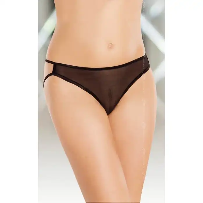 Черные трусики с бантиком на попке - Pants Thongs. Фотография 2.