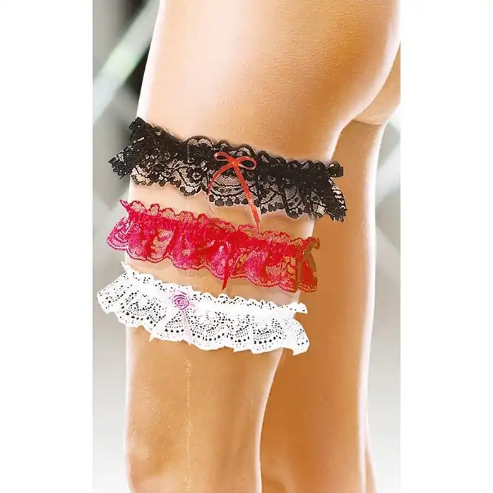 Широкая кружевная подвязка на ногу - Accessories