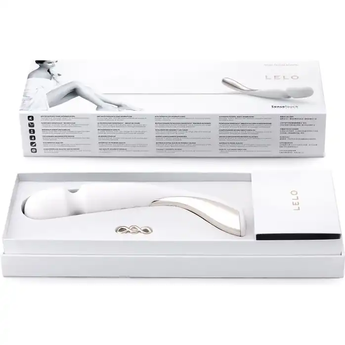 Профессиональный массажер Smart Wand Medium белого цвета. Фотография 7.