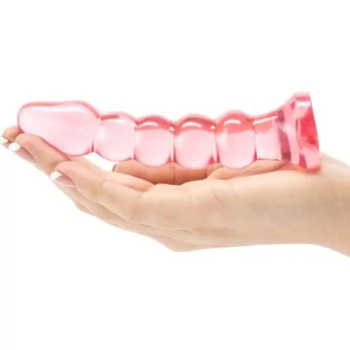 Анальная елочка из розового геля Crystal Jellies Anal Plug Bumps - 15,2 см - Crystal Jellies. Фотография 3.