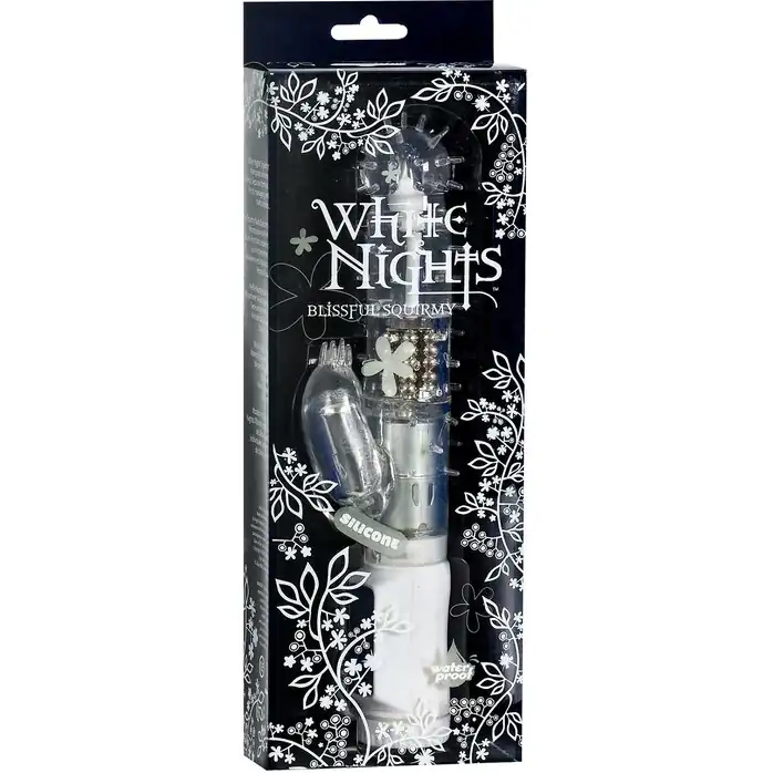 Шипастый вибратор с клиторальным отростком White Nights Thin Squirmy - 19 см - White Nights. Фотография 4.