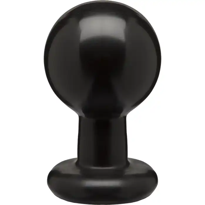 Круглая черная анальная пробка Classic Round Butt Plugs Large - 12,1 см - The Classics