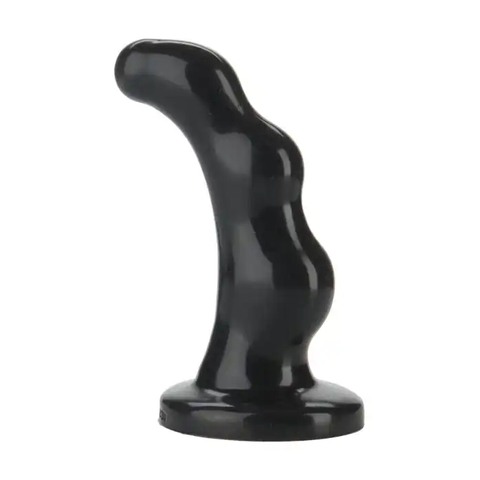 Чёрный массажер простаты P-SPOT - Platinum Premium Silicone