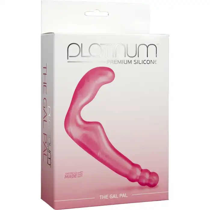 Безремневой страпон из силикона The Gal Pal - 17 см - Platinum Premium Silicone. Фотография 2.