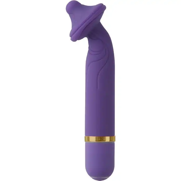 Фиолетовый G-Spot вибромассажер The Mystical Mushroom - 14 см - WonderLand