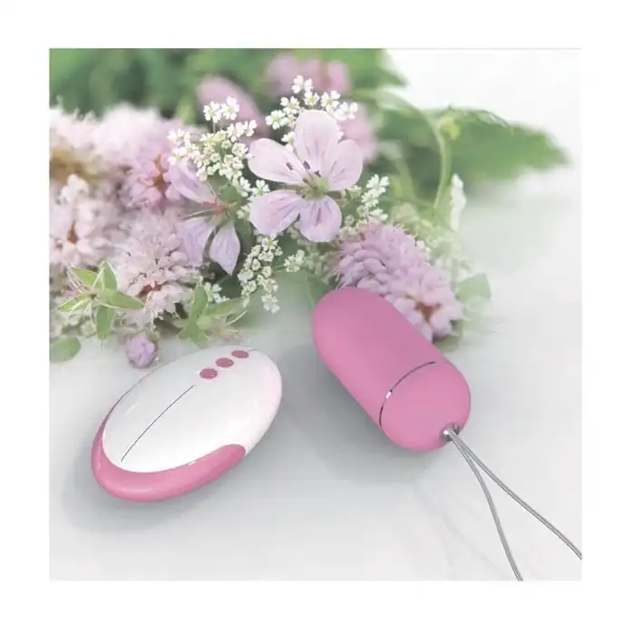 Розовое виброяйцо Remote Control Egg с пультом ДУ. Фотография 3.