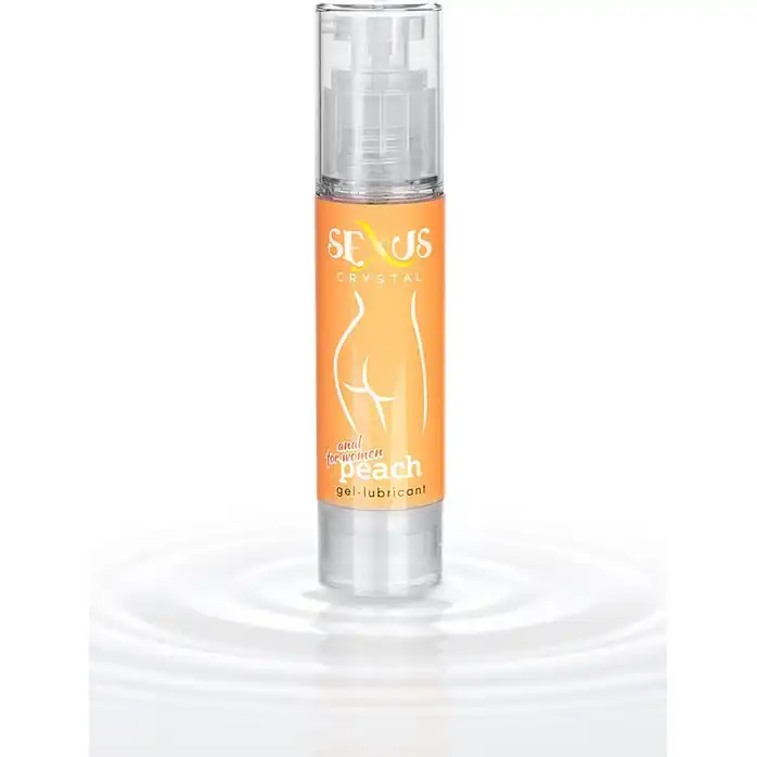 Анальная гель-смазка для женщин с ароматом персика Crystal Peach Anal - 60 мл - Sexus Lubricant. Фотография 3.