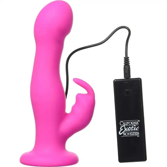 Вибромассажёр-насадка 10-Function Silicone Love Rider Jack Rabbit - 19 см - Love Rider