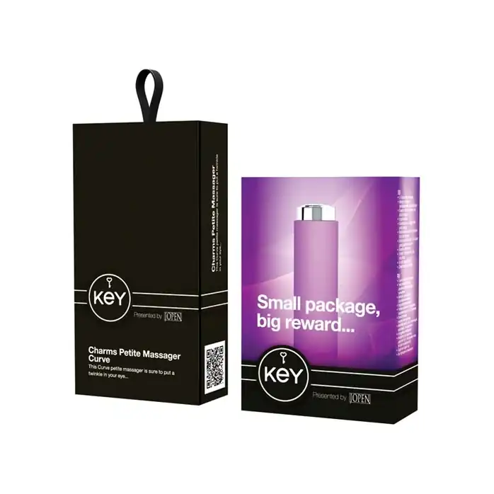Сиреневый вибратор с изогнутой головкой Charms Curve Lavender - Key. Фотография 5.