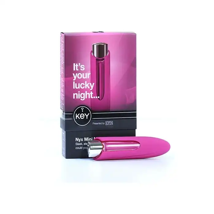 Розовый минивибромассажер Nyx - Key. Фотография 2.