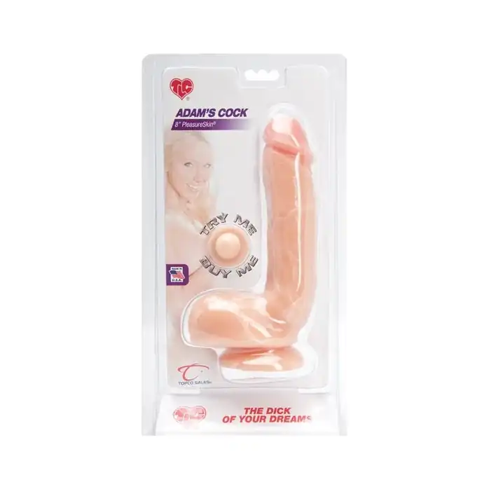 Фаллоимитатор-реалистик Adam s PleasureSkin Cock Light - 19,6 см - TLC