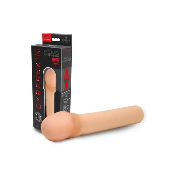 Насадка-удлинитель CyberSkin- 2 inch Xtra Thick Transformer Penis Extension - 20,32 см - CyberSkin. Фотография 2.