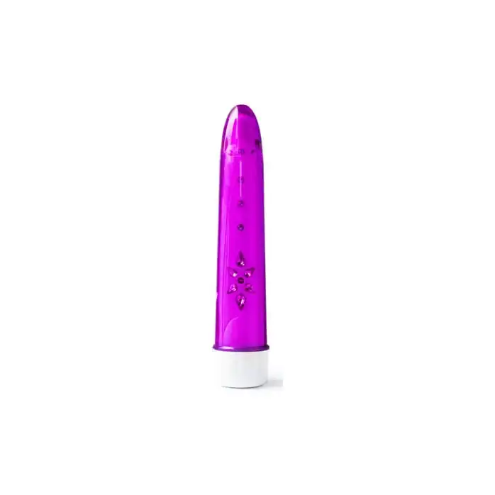 Лиловый вибромассажер Cristal 6x Amethyst - 18 см - FunZone